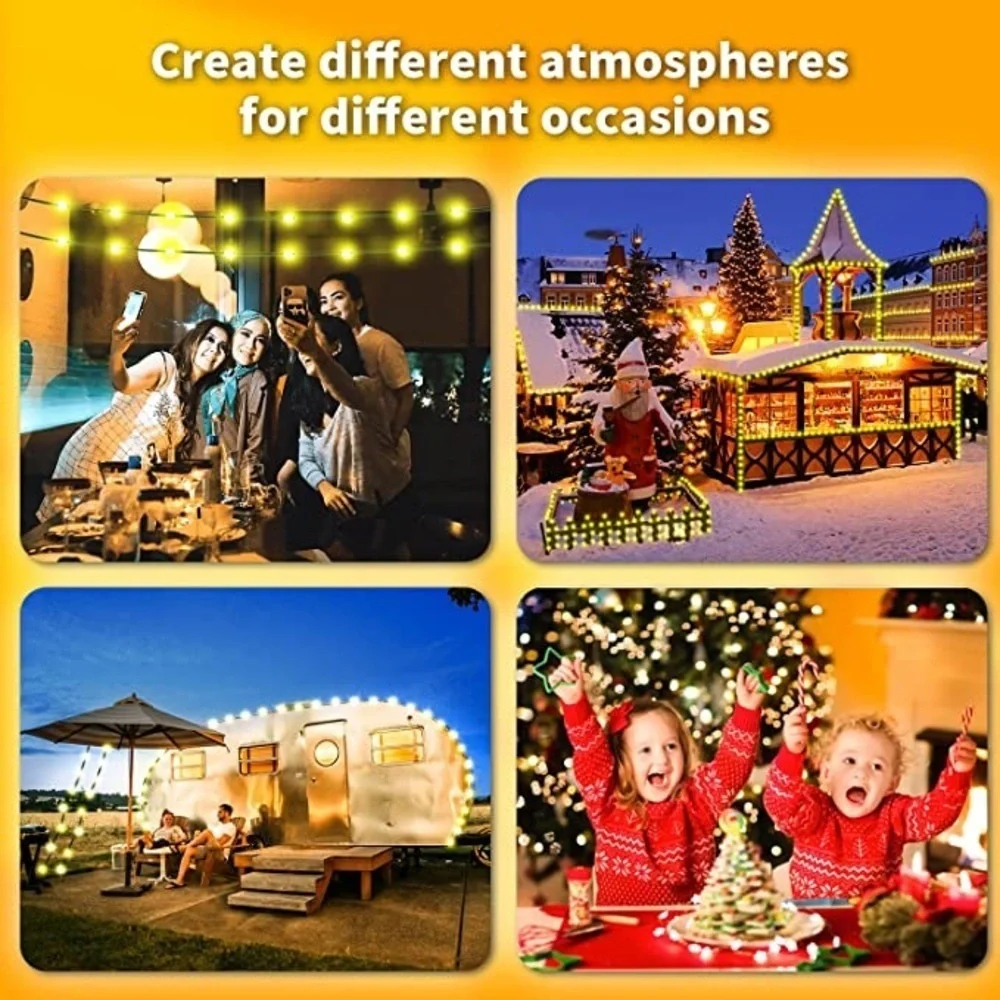 New Outdoor String Lights Christmas Lights 32.8ft​